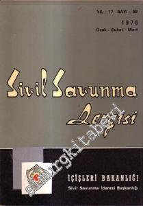Sivil Savunma Dergisi - Yıl: 17; Sayı: 59; Ocak - Şubat - Mart 1975