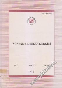 Sosyal Bilimler Dergisi - Sayı: 1 - 2  Cilt: 6
