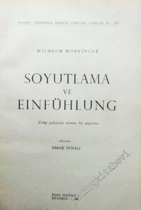 Soyutlama ve Einfühlung: Üslup Psikolojisi Üzerine Bir Deneme -        1971