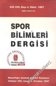 Spor Bilimleri Dergisi - Cilt: 8, Sayı: 4, Ekim 1997