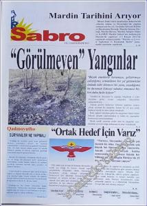 SÜRYANİ: Sabro ( Umut ) - Aylık Bağımsız Siyasi Gazete - Sayı: 8    Yıl: 1  Ekim