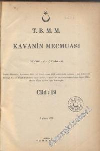 TBMM Kavanin Mecmuası  - 3 Nisan 1939; Cilt: 19; Devre: 5; İçtima: 4       1939