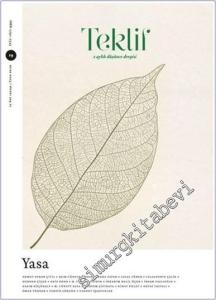 Teklif Dergisi - Yasa - Sayı: 19      Ocak 2025