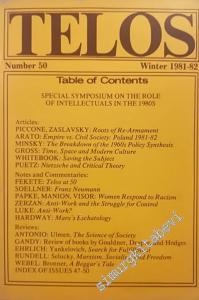 Telos: A Quarterly Journal of Radical Thought - Special Symposium on the Role of Intellectuals in the 1980s - Number: 50, Winter -