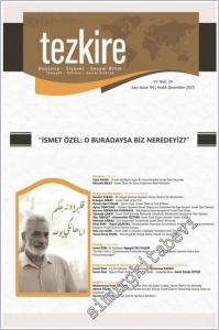Tezkire Dergisi - İsmet Özel  - Sayı: 94    Yıl:   Aralık 2025