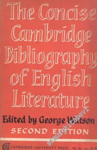 The Concise Cambridge Bibliography of English Literature (600-1950) -