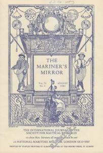 The Mariner's Mirror - No: 3  Vol: 70     August