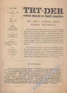 TRT - Der Aylık Meslek ve Örgüt Dergisi - Sayı: 9 - 10    1