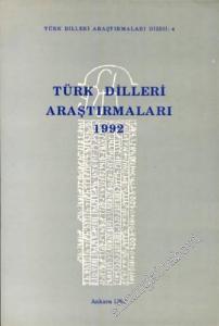 Türk Dilleri Araştırmaları 1992 = Researches in Turkic Languages 1992 -       Cilt: 2 1992