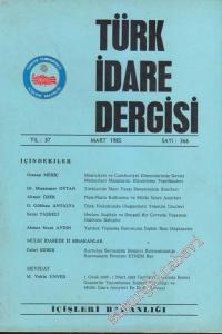 Türk İdare Dergisi - 366    57  Mart