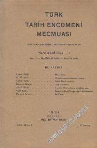 Türk Tarih Encümeni Mecmuası (Yeni Seri) - Sayı: 5 (101-24)  1    Haziran 1930 - Mayıs 1931