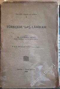 Türkçede “Daş” Lahikası  -        1929