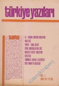 Türkiye Yazıları - Sayı :1      Nisan 1977