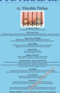 TYB Akademi: Dil, Edebiyat ve Sosyal Bilimler Dergisi - 21. Yüzyılda Türkçe - Sayı: 29    Yıl: 10  Mayıs