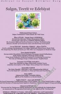 TYB Akademi: Dil, Edebiyat ve Sosyal Bilimler Dergisi - Salgın Tecrit ve Edebiyat - Sayı: 30    Yıl: 10  Eylül