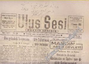 Ulus Sesi - Sayı: 6695  Yıl: 28    Temmuz 1955
