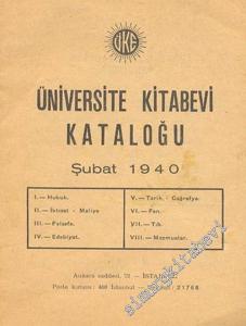 Üniversite Kitabevi Kataloğu, Şubat 1940 -