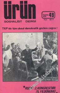 Ürün Sosyalist Dergi - Sayı: 49, Temmuz 1978