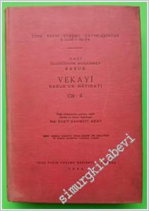 Vekayi: Babur'un Hatıratı 2. Cilt -        1946