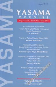 Yasama Dergisi - Sayı: 20      Ocak - Şubat - Mart - Nisan