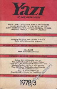Yazı Üç Aylık Kültür Dergisi - Sayı: 3