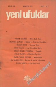 Yeni Ufuklar Aylık Sanat Fikir Dergisi - Sayı: 267, Aralık 1975       1975
