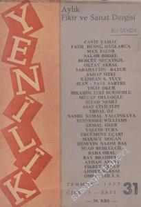 Yenilik Aylık Fikir ve Sanat Dergisi - Sayı: 31  Cilt : 5    Temmuz 1955