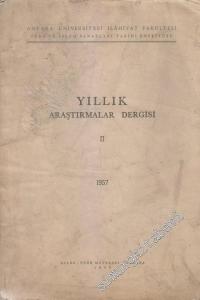 Yıllık - Araştırmalar Dergisi 2. Sayı - Sayı: 2; Yıl: 1957