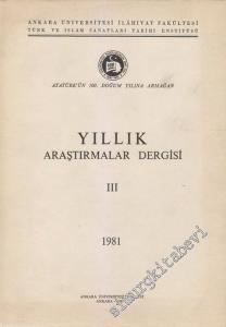 Yıllık - Araştırmalar Dergisi 3. Sayı - Sayı: 3