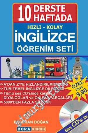 10 Derste \ 10 Haftada Hızlı Kolay İngilizce Öğrenim Seti -