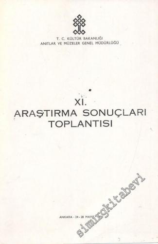 11. Araştırma Sonuçları Toplantısı 24 - 28 Mayıs 1993 Ankara -        1994