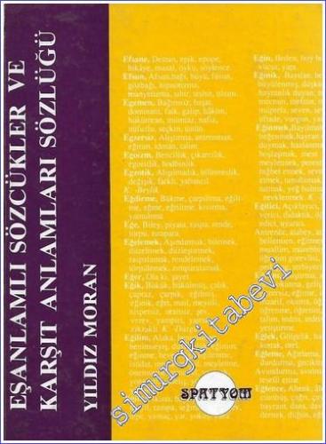 Eşanlamlı Sözcükler ve Karşıt Anlamları Sözlüğü -        1992