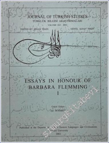 Barbara Flemming Armağanı 1 = Essays in Honour of Barbara Flemming 1