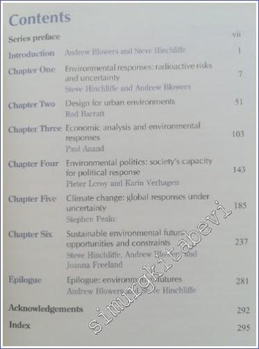 Environmental Responses - 2005