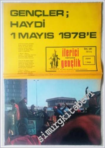 AFİŞ / POSTER - İlerici Yurtsever Gençlik Özel Sayı: Yaşasın 1 Mayıs -  Onbeş Günlük Siyasi Gençlik Gazetesi  -        1978