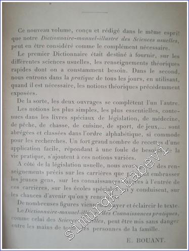 Dictionnaire Manuel illustré des Connaissances Pratiques - 1897