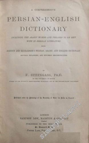 A Comprehensive Persian - English Dictionary