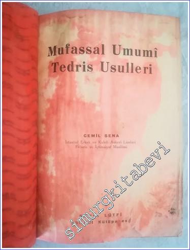 Mufassal Umumi Tedris Usulleri -        1934