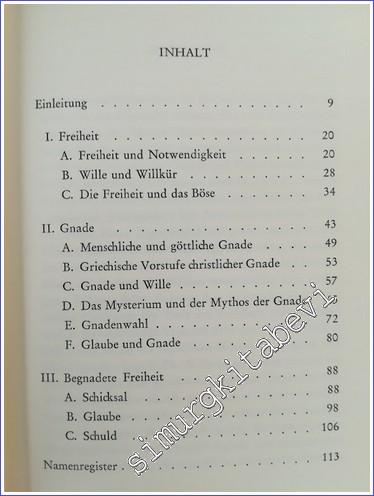 Freiheit und Gnade : Philosophisch-theologischer Traktat - 1969
