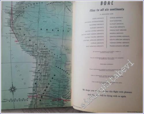 Boac Route Map and Flight Information - 1962