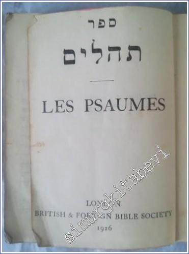 Les Psaumes - 1926