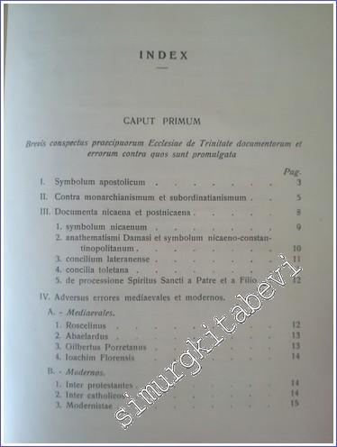 De Deo Trino 1. in Fontibus Revelationis - 1938