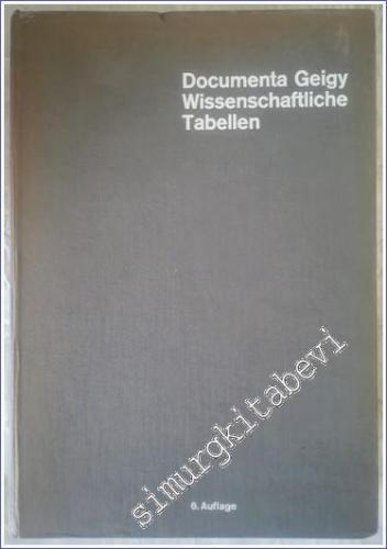 Documenta Geigy : Wissenschaftliche Tabellen - 1960