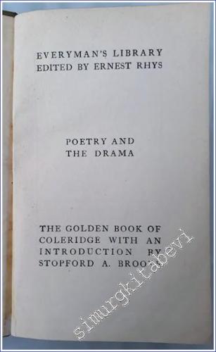 Poetry and the Drama : The Golden Book of Coleridge - 1919