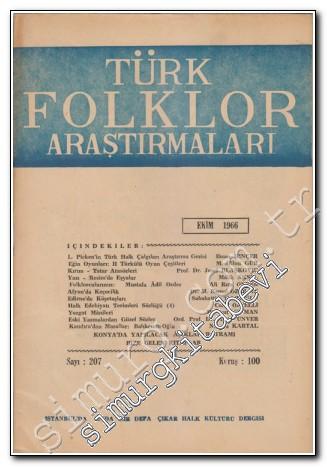 Türk Folklor Araştırmaları - Sayı: 207 Ekim