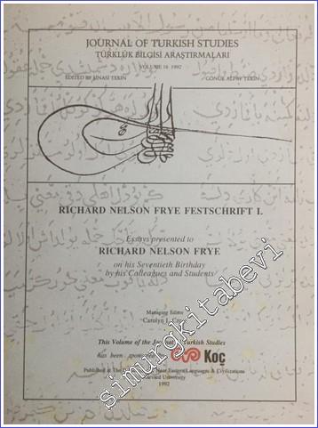 Journal of Turkish Studies = Türklük Bilgisi Araştırmaları, Richard Ne