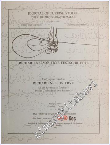 Journal of Turkish Studies = Türklük Bilgisi Araştırmaları, Richard Ne