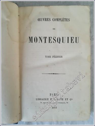 Oeuvres Complètes de Montesquieu TOME 1 : Considerations sur les Cause