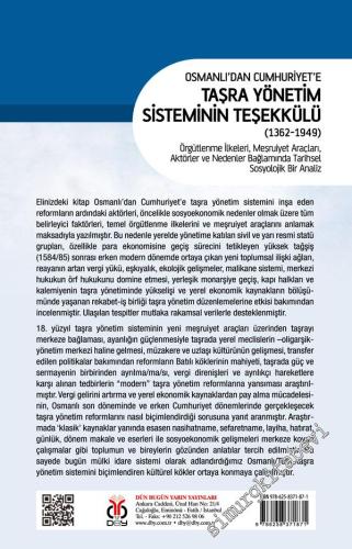 Osmanlı'dan Cumhuriyet'e Taşra Yönetim Sisteminin Teşekkülü (1362 - 19