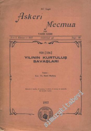 1920 Yılının Kurtuluş Savaşları ( Askeri Mecmua 107. Sayı Eki ) -